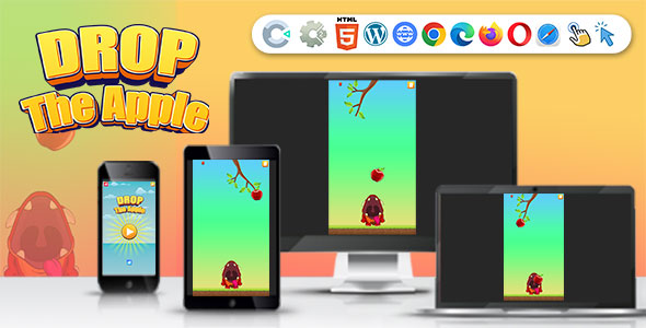Drop The Apple ( Construct | C3P | CAPX | HTML5 ) Fun Game