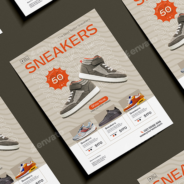 Sneakers Promotions Flyer