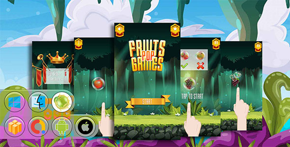 Fruits Games Pop Game Template