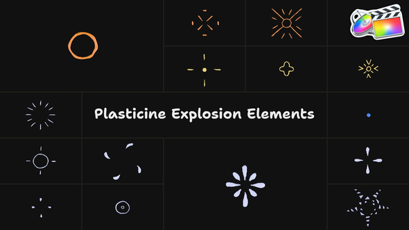 Plasticine Explosion Elements | FCPX alt