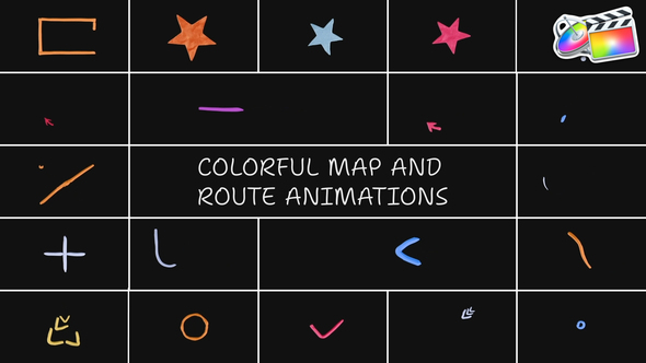 Colorful Map And Route Animations | FCPX