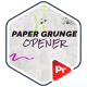 Paper Grunge Opener - Mogrt - VideoHive Item for Sale