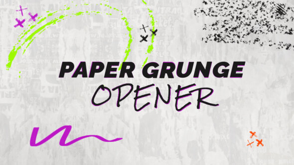 Paper Grunge Opener - Mogrt