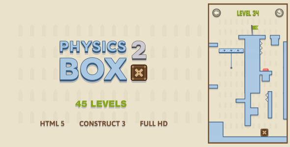 Physics Box 2 - HTML5 Game (Construct3)