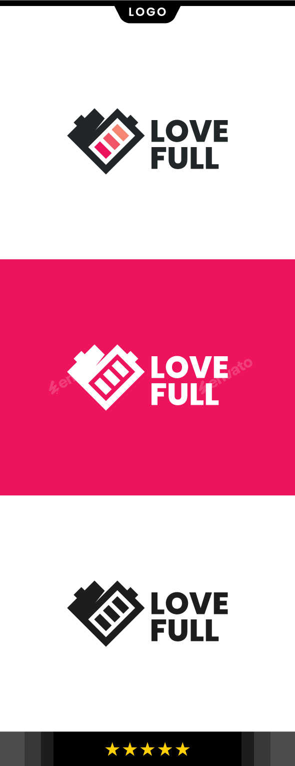 Love Battery Logo Template