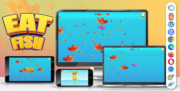 Eat Fish ( Construct | C3P | CAPX | HTML5 ) Mini Game