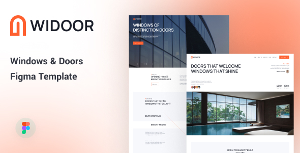 Widoor - Windows & Doors Figma Template