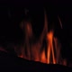 Burning Logs Fire on Black - VideoHive Item for Sale