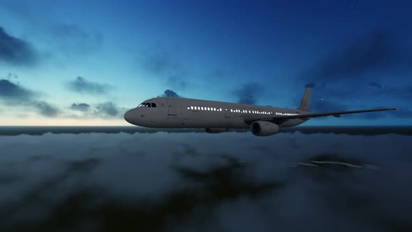 Aircraft at Night alt