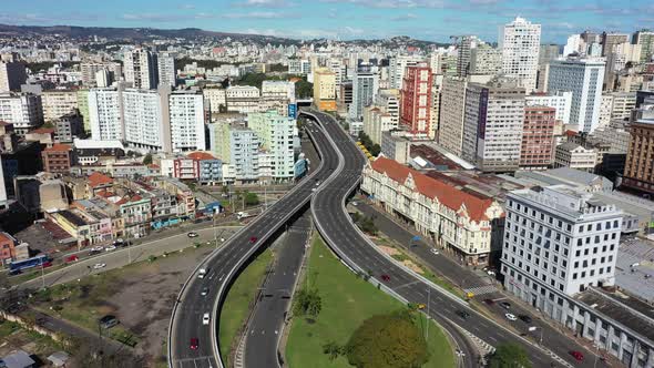 Porto Alegre Rio Grande do Sul Brazil. Downtown of coast city.