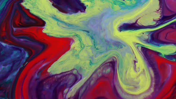 Abstract Oil Surface Moving Surface Liquid Paint Splashing Reaction 8 alt