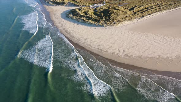 Aerial View of Dunfanaghy in County Donegal  Ireland