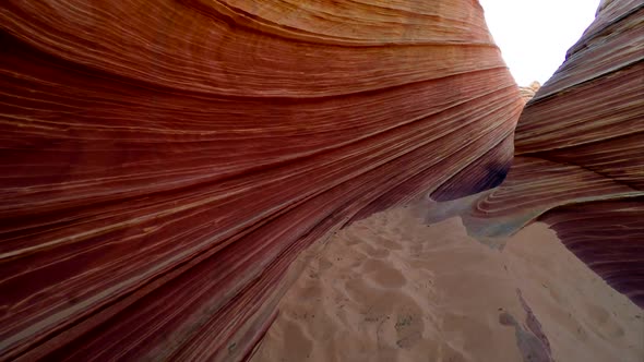 Hiking in Coyote Buttes North, The Wave