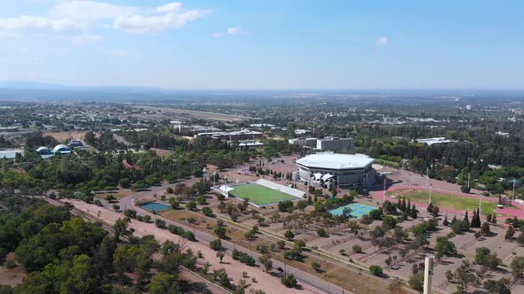 Arena Aconcagua, Athletics Track, Hockey Stadium (Mendoza Argentina) aerial view
