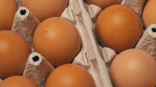 Large Tray of Cinnamon Eggs is Spinning