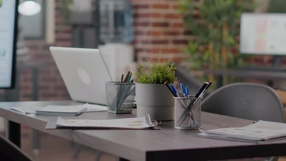 Close Up of Boardroom Space Used for Business Meeting