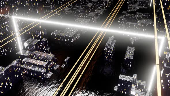 Dark Night City Street 02 HD