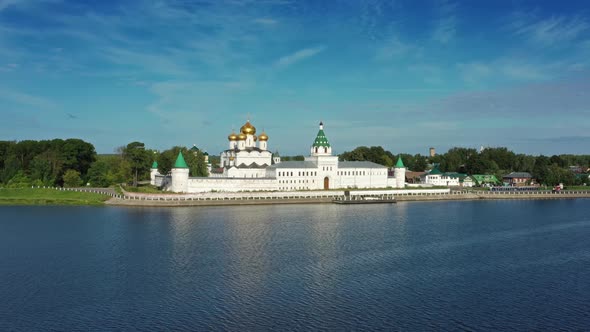 Aerial View of Ipatievsky Monastery in Kostroma