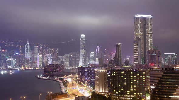 Hong Kong at Night Time Lapse