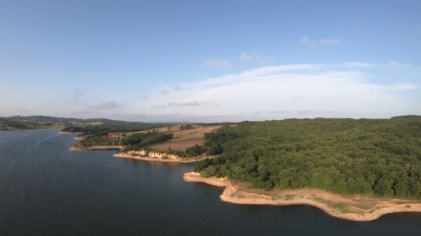 Aerial Lake and Coastline