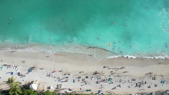 This Is Waikiki Beach Aerial Rising 4 K