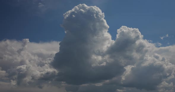 Clouds in the sky. Time lapse.