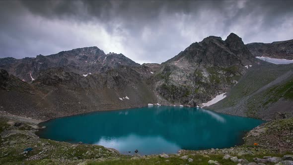 Mountain Lake With Blue Water In Rock Top 5