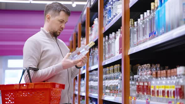 Man Customer is Going to Buy Strong Liquor