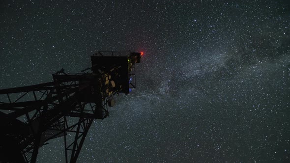 Milky Way over Communication Tower