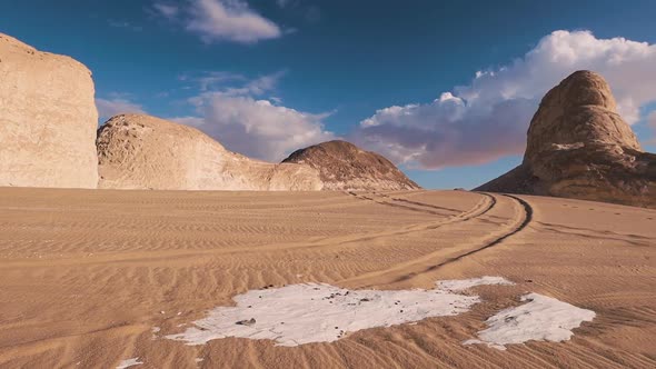 Landscapes Of The White Desert In Bahariya