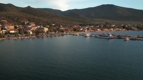 Small village at Thasos island