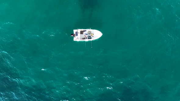 Fishing Near The Shore Sea