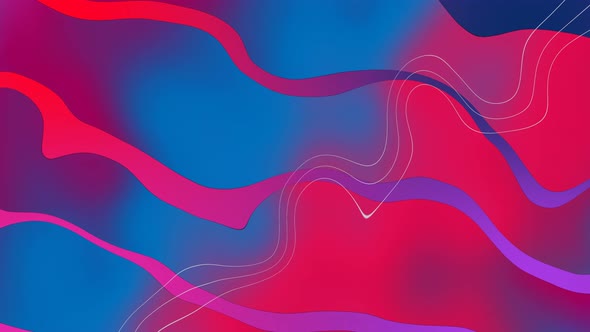 Abstract colorful trendy wavy background
