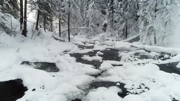 winter river