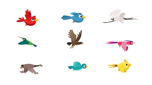 Cartoon Birds Pack