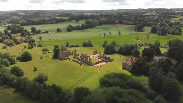 Ruins of Bayham Abbey, East Sussex, England, UK