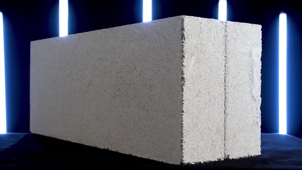 Demonstration of white concrete block alt