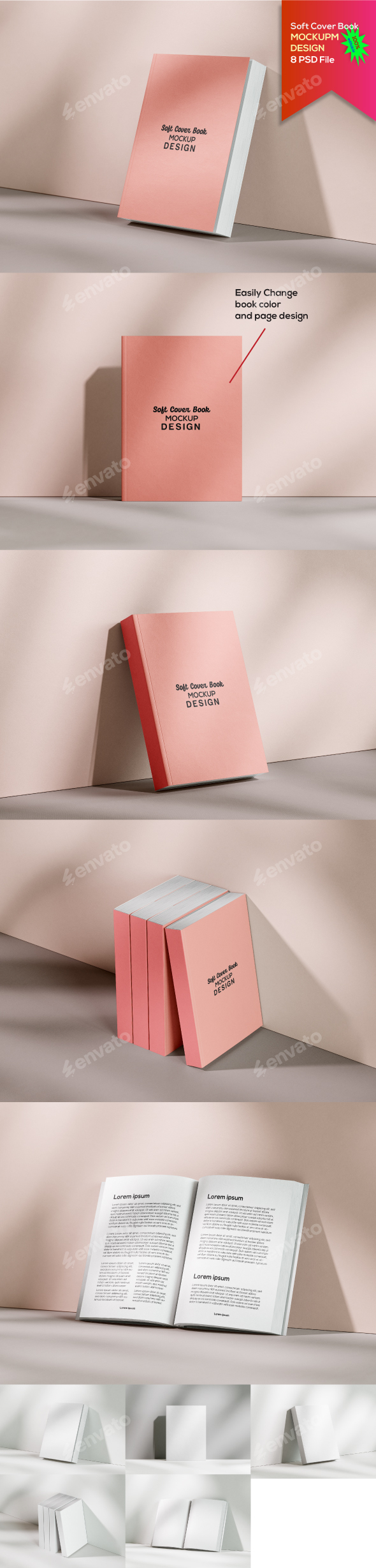 Soft Cover Book Mockup