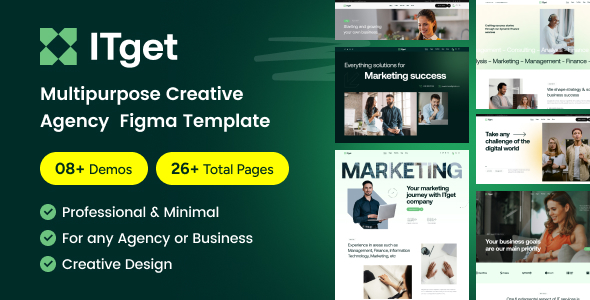 ITGet - Multipurpose Creative Agency  Figma Template