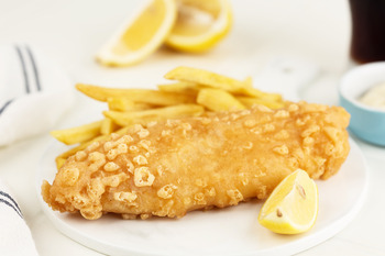 Fish and Chips. Fried Fish Fillet with French Fries