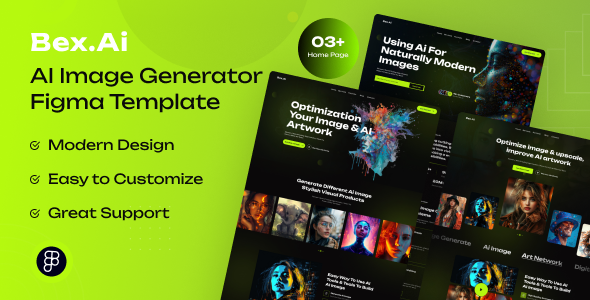 Bex.AI - Ai Image Generate Figma Template