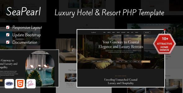 SeaPearl – PHP - Luxury Hotel & Resort Template