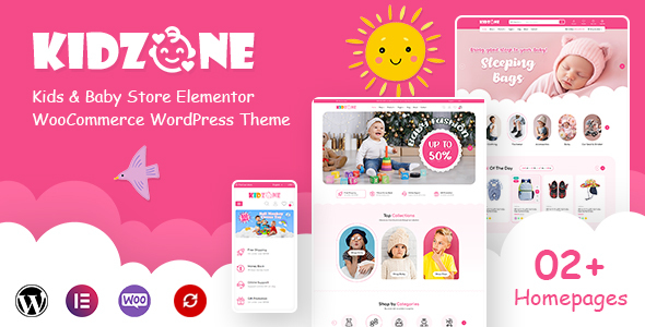 Kidzone - Kids & Baby Store Elementor WooCommerce WordPress Theme