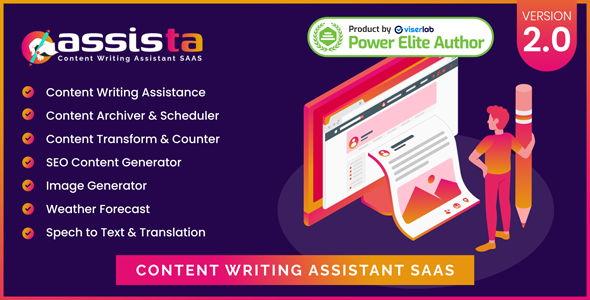 Assista – Content Writing Assistant as SAAS