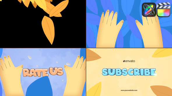 Autumn Leaves Logo Opener for FCPX alt