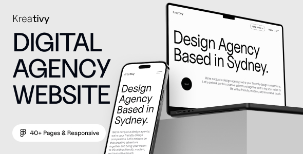 Kreativy - Digital Website Agency UI Kit