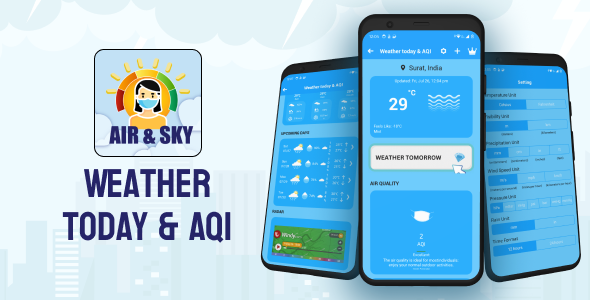 AQI and Weather Forecast || Android App || Java