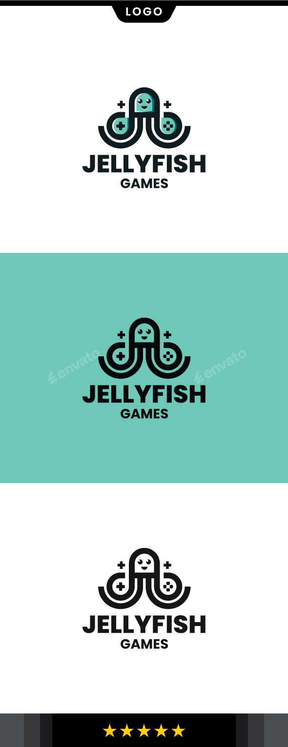 Jellyfish Game Logo Template