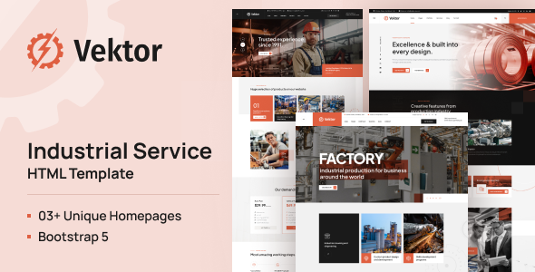 Vector - Industrial Service HTML Template