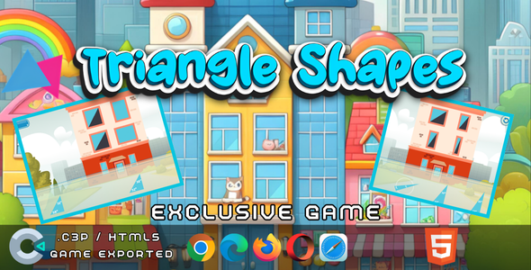 Triangle Shapes - Educational Game - HTML ( Construct 3 )